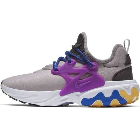 Nike React Presto Silver Lilac Vivid Purple CD9015-003 Running Shoes Women's 8 - Picture 1 of 7